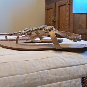 Crystal top sandals